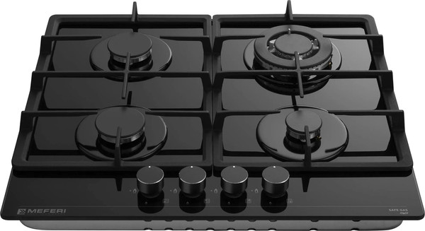 Газовая варочная панель MEFERI MGH604BK Glass Power