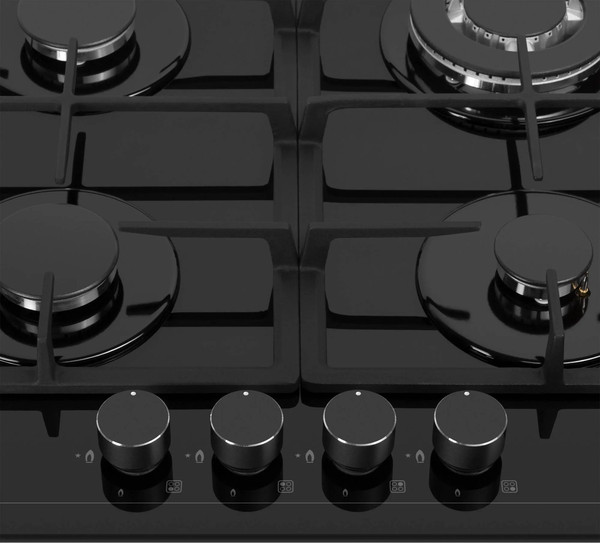 Газовая варочная панель MEFERI MGH604BK Glass Power