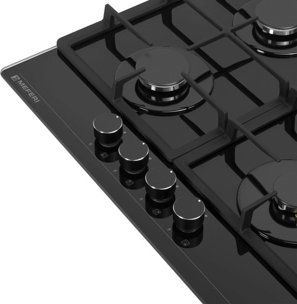 Газовая варочная панель MEFERI MGH604BK Glass Power