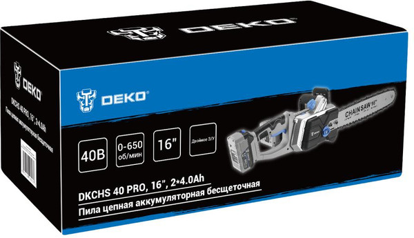 Электропила цепная Deko DKCHS 40 PRO / 083-2002