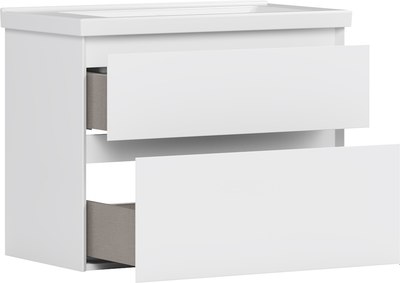 Тумба под умывальник Belux Киото НП 80-02 (1, белый глянцевый)