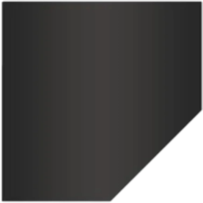 Предтопочный лист КПД LP16 2мм 1000х1000мм угловой - фото