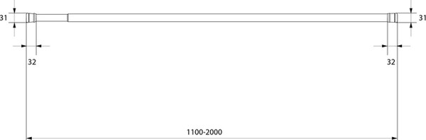 Карниз для ванны IDDIS 110-200см SRC0120i14
