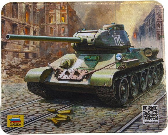 Коврик для мыши Звезда Танк / 4084 - фото