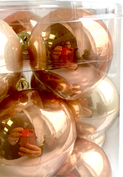 Набор шаров новогодних GreenTerra Cashmere Rose 6см /142275