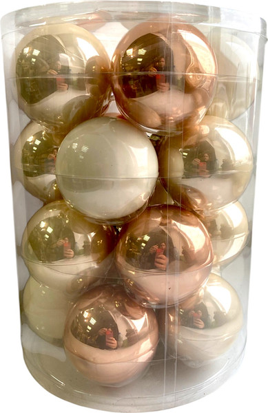 Набор шаров новогодних GreenTerra Cashmere Rose 6см /142275