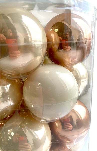 Набор шаров новогодних GreenTerra Cashmere Rose 6см /142275