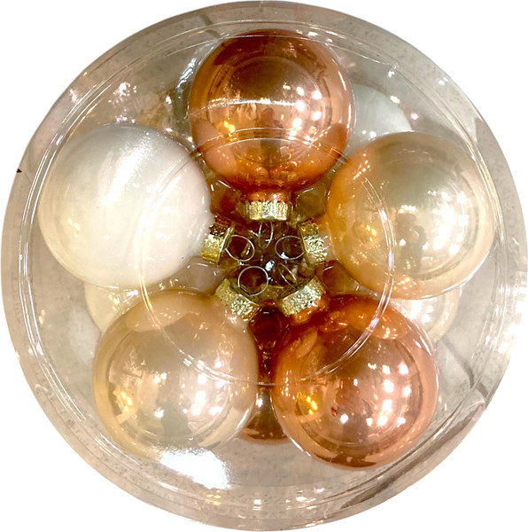 Набор шаров новогодних GreenTerra Cashmere Rose 6см /142275