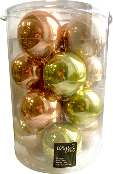 Набор шаров новогодних GreenTerra Весенние Грезы 8см / 140886