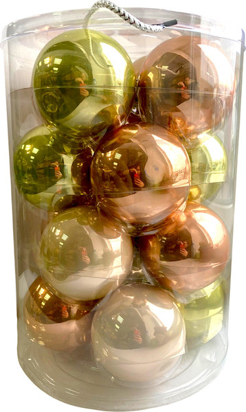 Набор шаров новогодних GreenTerra Весенние Грезы 8см / 140886