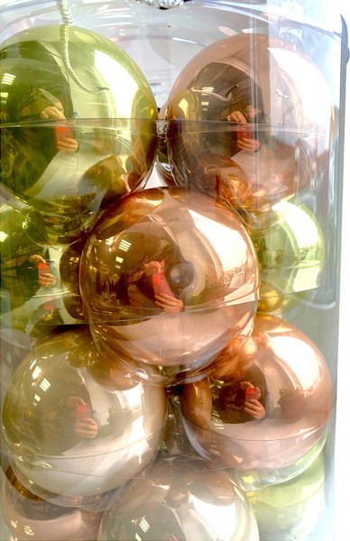 Набор шаров новогодних GreenTerra Весенние Грезы 8см / 140886