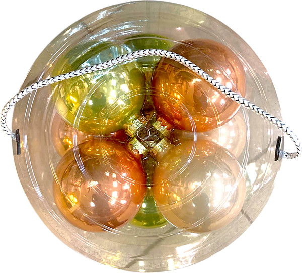 Набор шаров новогодних GreenTerra Весенние Грезы 8см / 140886