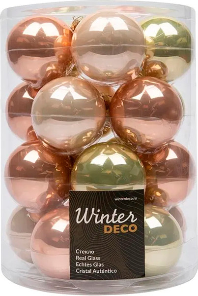 Набор шаров новогодних GreenTerra Весенние Грезы 6см / 2000174 - фото