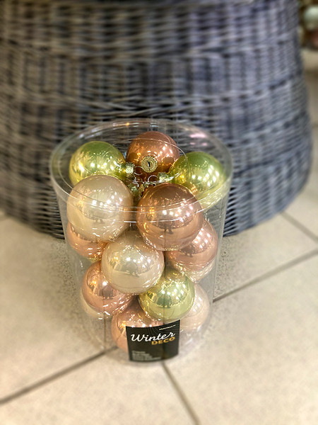 Набор шаров новогодних GreenTerra Весенние Грезы 6см / 2000174