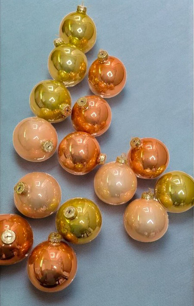 Набор шаров новогодних GreenTerra Весенние Грезы 6см / 2000174