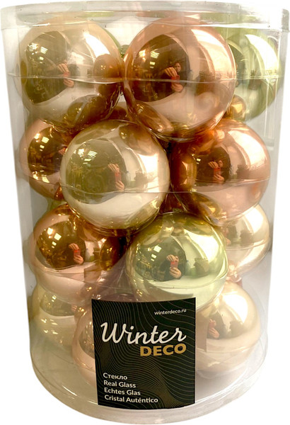Набор шаров новогодних GreenTerra Весенние Грезы 6см / 2000174
