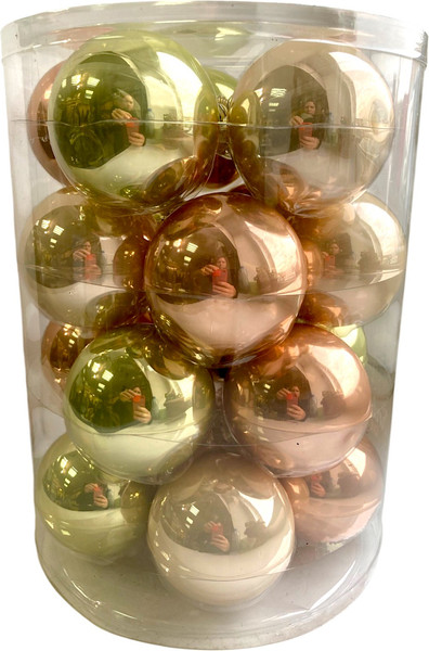 Набор шаров новогодних GreenTerra Весенние Грезы 6см / 2000174