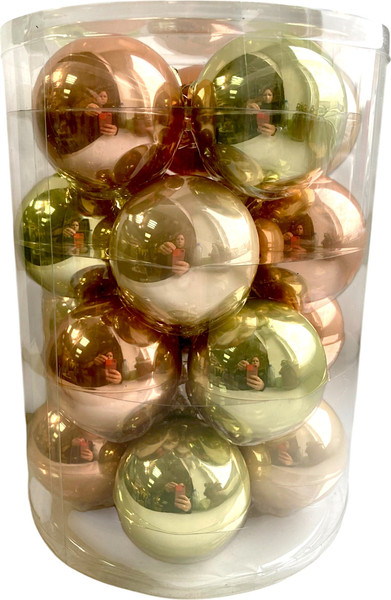 Набор шаров новогодних GreenTerra Весенние Грезы 6см / 2000174