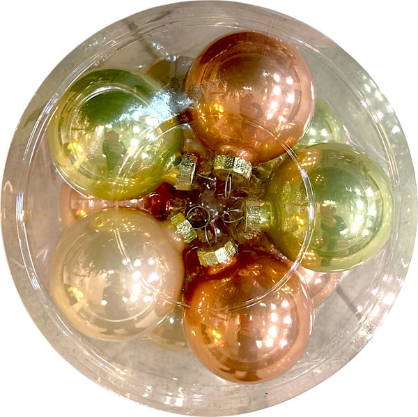Набор шаров новогодних GreenTerra Весенние Грезы 6см / 2000174