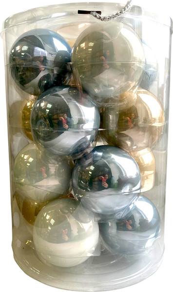 Набор шаров новогодних GreenTerra Летний Ветер 8см / 2000176