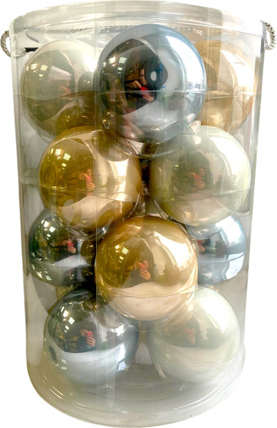 Набор шаров новогодних GreenTerra Летний Ветер 8см / 2000176