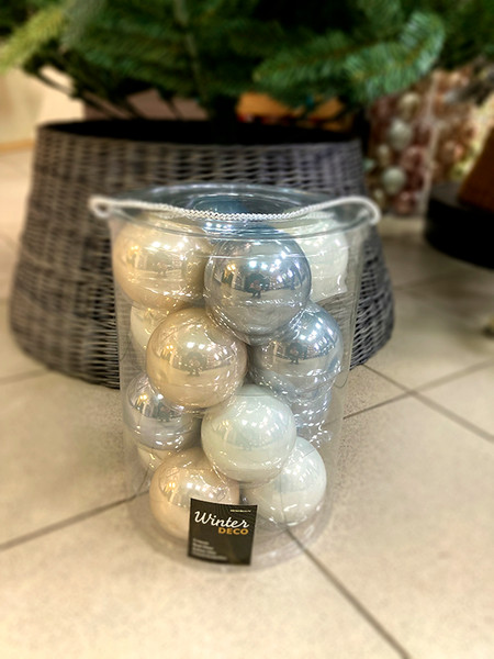 Набор шаров новогодних GreenTerra Летний Ветер 8см / 2000176