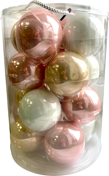 Набор шаров новогодних GreenTerra Жемчужная Нежность 8см / 140792