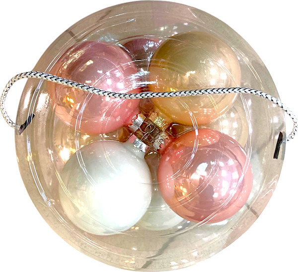 Набор шаров новогодних GreenTerra Жемчужная Нежность 8см / 140792