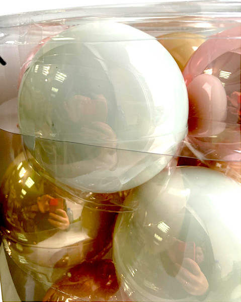 Набор шаров новогодних GreenTerra Жемчужная Нежность 8см / 140792