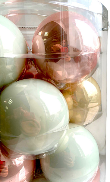 Набор шаров новогодних GreenTerra Жемчужная Нежность 8см / 140792