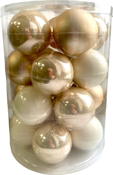 Набор шаров новогодних GreenTerra Благородный Жемчуг 6см / 2000172