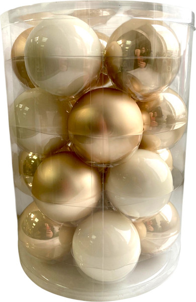 Набор шаров новогодних GreenTerra Благородный Жемчуг 6см / 2000172