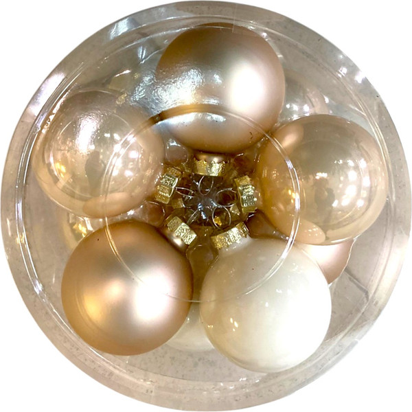Набор шаров новогодних GreenTerra Благородный Жемчуг 6см / 2000172