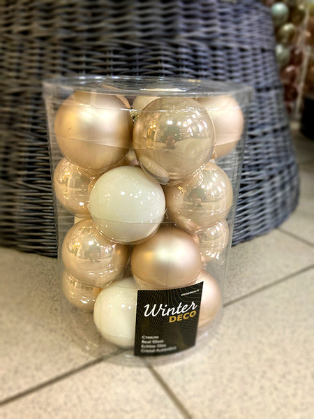 Набор шаров новогодних GreenTerra Благородный Жемчуг 6см / 2000172