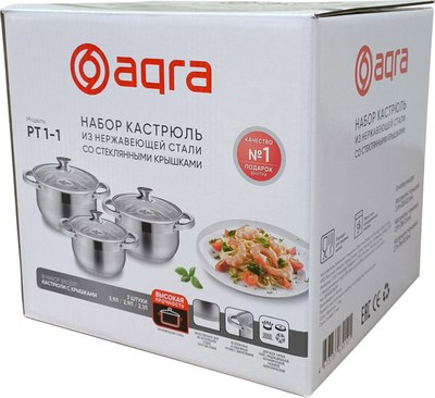 Набор кастрюль Aqra PT1-1