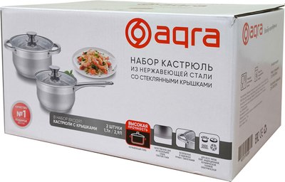 Набор кастрюль Aqra PT1-7
