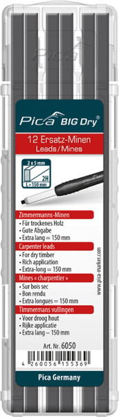 Грифели для строительного карандаша Pica BIG Dry / 6050 - фото