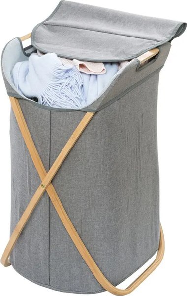 Корзина для белья Solmax&Home С крышкой / SM06765