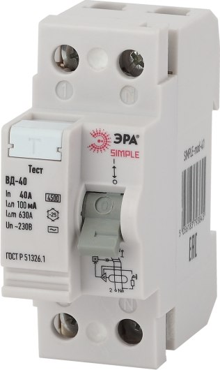 Устройство защитного отключения ЭРА Simple-mod-47 / Б0039267 - фото