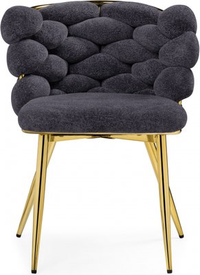 Стул Woodville Rendi (серый/золотой)