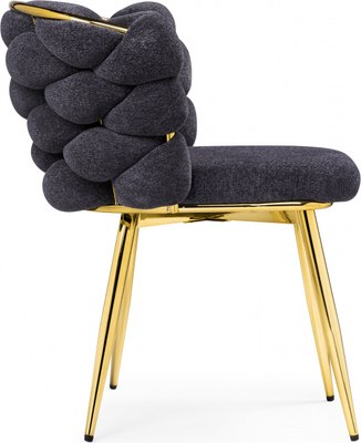 Стул Woodville Rendi (серый/золотой)