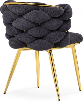 Стул Woodville Rendi (серый/золотой)