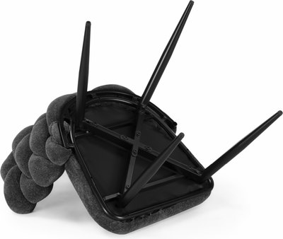 Стул Woodville Rendi (серый/золотой)