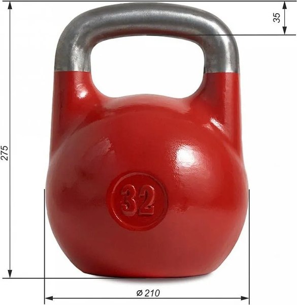 Гиря Титан Для соревнований стандарт 2021 ВФГС (32кг)