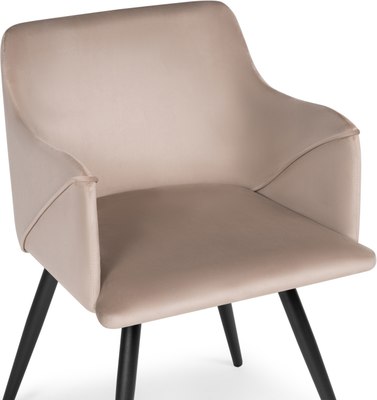 Стул Woodville Эджелл (латте/черный)