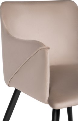 Стул Woodville Эджелл (латте/черный)