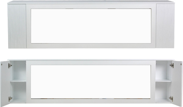Портал для камина Смолком Dakota F 2D-fr3 V60 (бьянко белый)