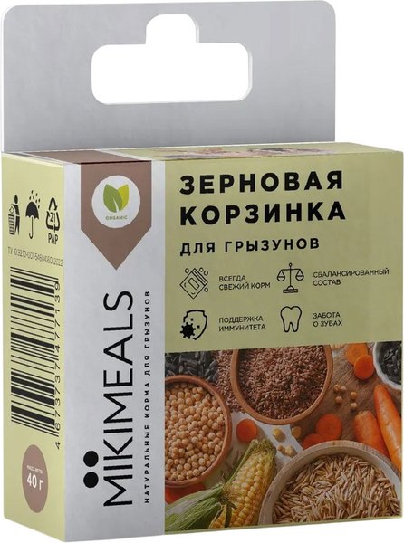 Лакомство для грызунов Mikimeals Корзинка зерновая - фото