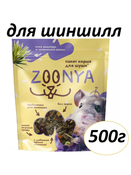 Корм для грызунов Zoonya для шиншилл