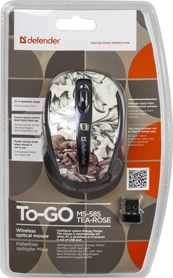 Мышь Defender To-GO MS-585 Tea-Rose / 52588